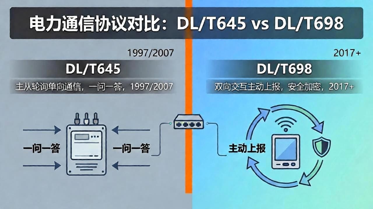 DL/T645和DL/T698协议有什么区别？这篇文章讲透了